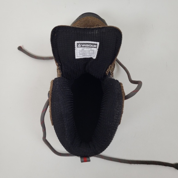 Kids Vasque Boots hiking lace-up lacing tall insulated rubber soles tread - Picture 3 of 13